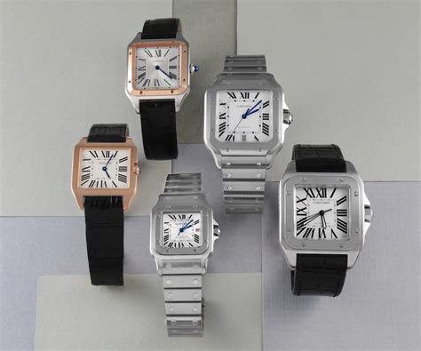 cartier santos dimensions|cartier santos watch size guide.